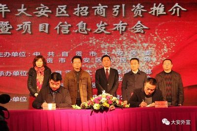 大安區(qū)召開2017年招商引資推介暨項目信息發(fā)布會 - 工作動態(tài) - 自貢市政府網(wǎng)站集約化平臺